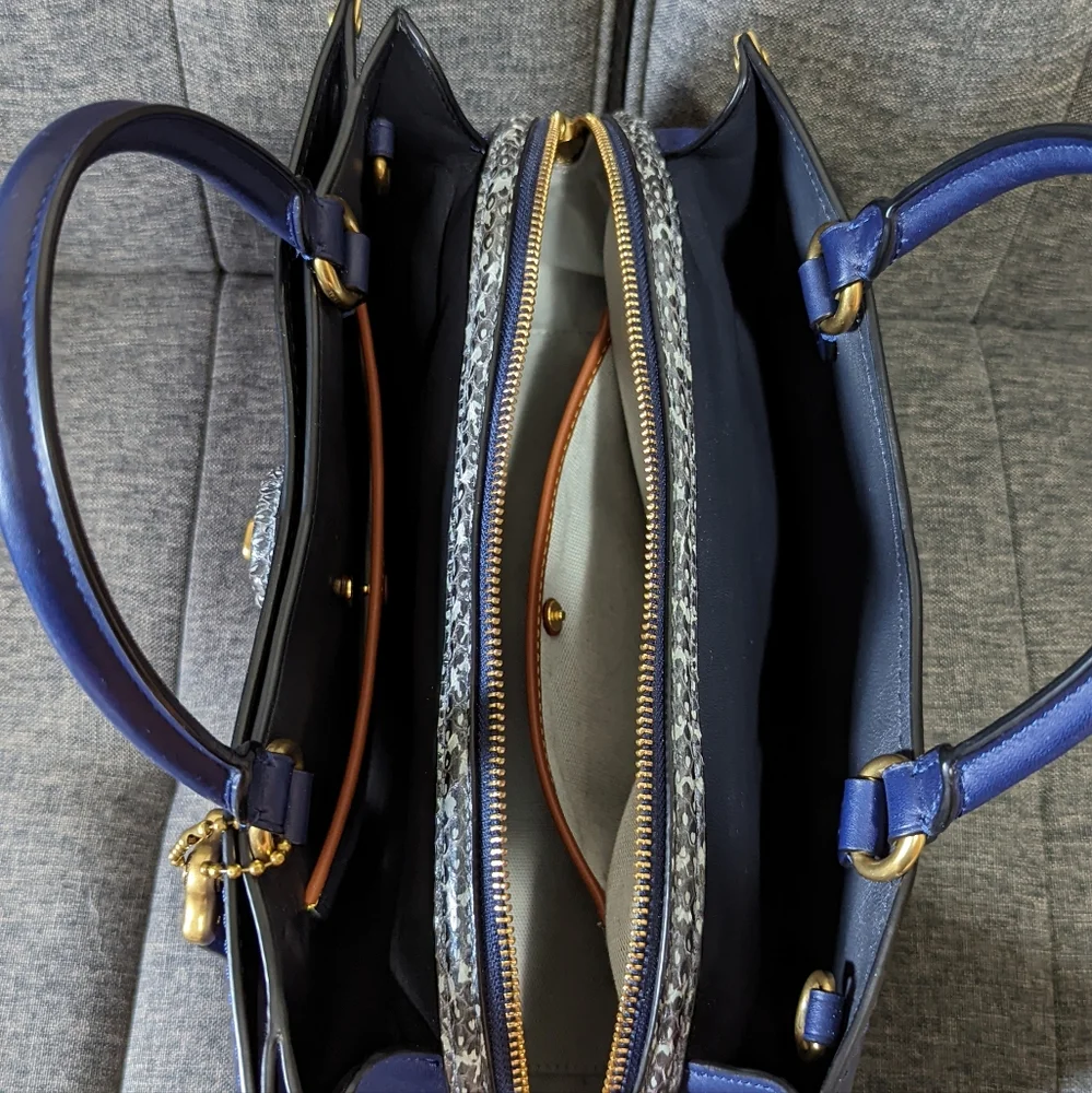 Coach Mason Carryall w/ Snakeskin Detail - Picture 7 of 10
